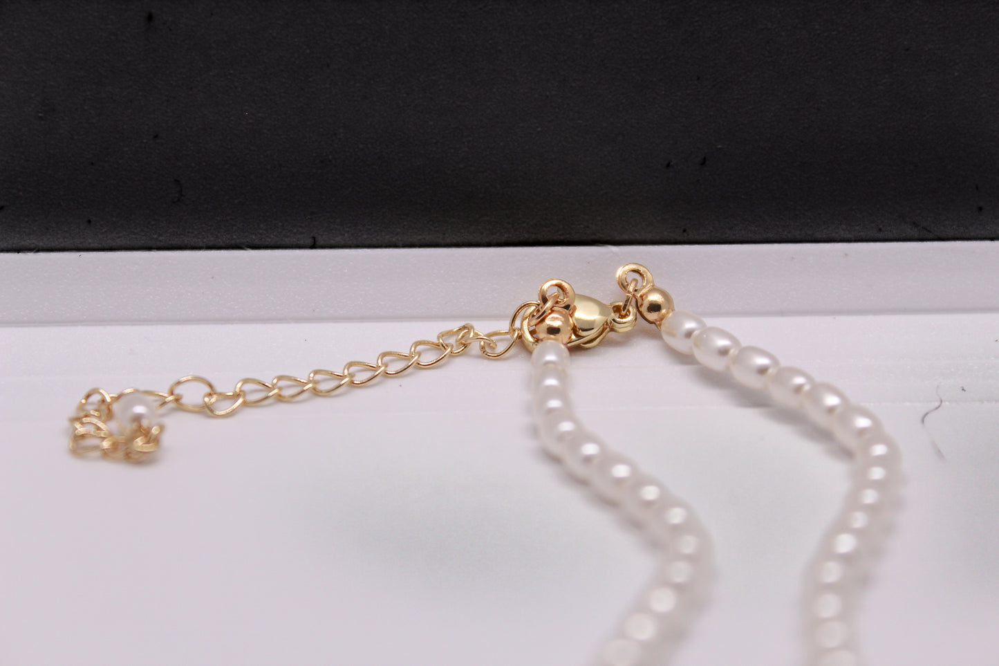 Collar corazón & perlas