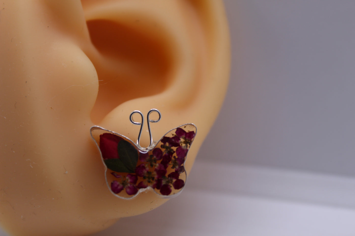 Set mariposas de flores